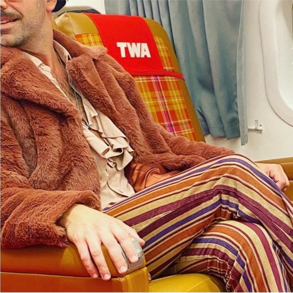 SOLD🕯️Fairy Grunge Corduroy Striped Flare Pants🕯️